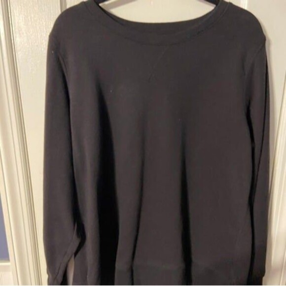 Black Tek Gear Ultrasoft Fleece Crewneck Sweatshirt - Picture 1 of 3